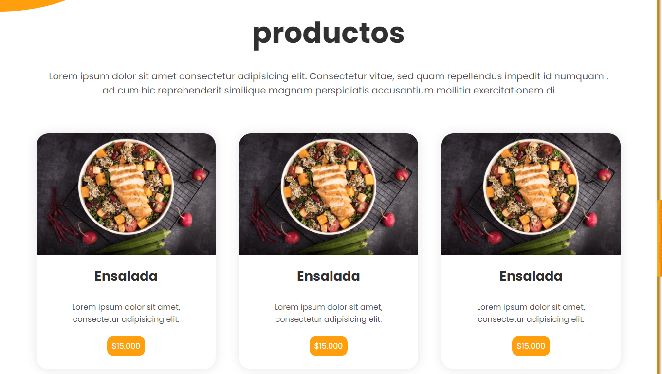 imagenes de la pagina del restauran